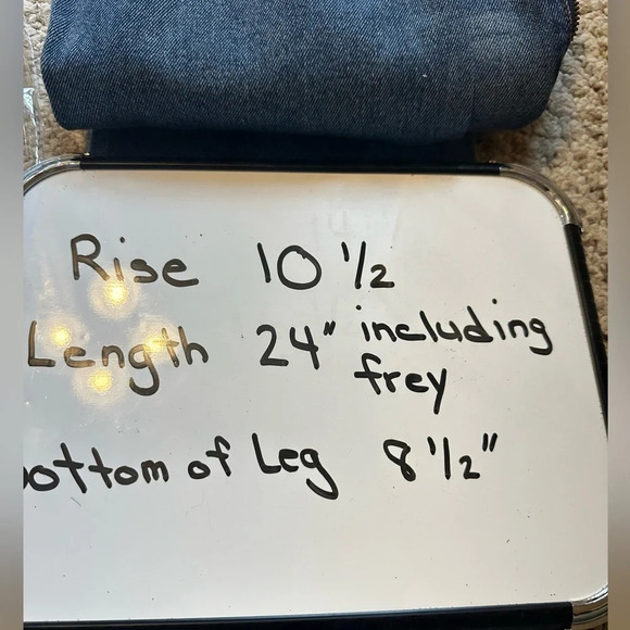 ReWash  Hi-rise straight leg raw hem jeans. Size 27”. - Picture 8 of 10